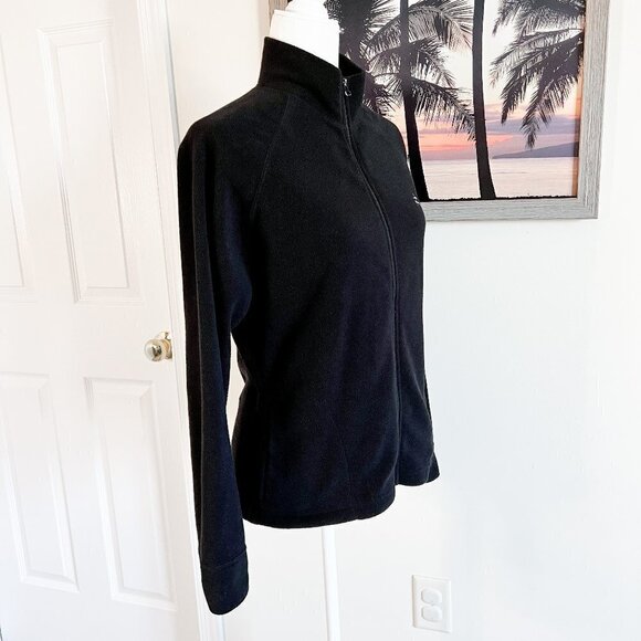 Women's Yoga Fit Long Sleeve Fleece | Full Zip | High Neck | Size Large - Picture 4 of 8